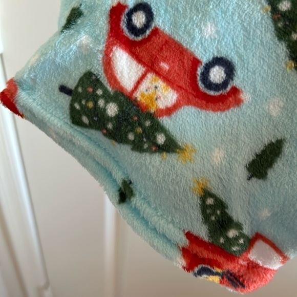 NWT super soft NYC Underground plush lounge pants size L with cute Xmas print - Picture 5 of 7